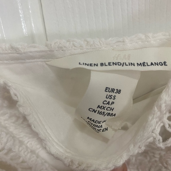 Linen embroidered lace dress - Picture 5 of 6